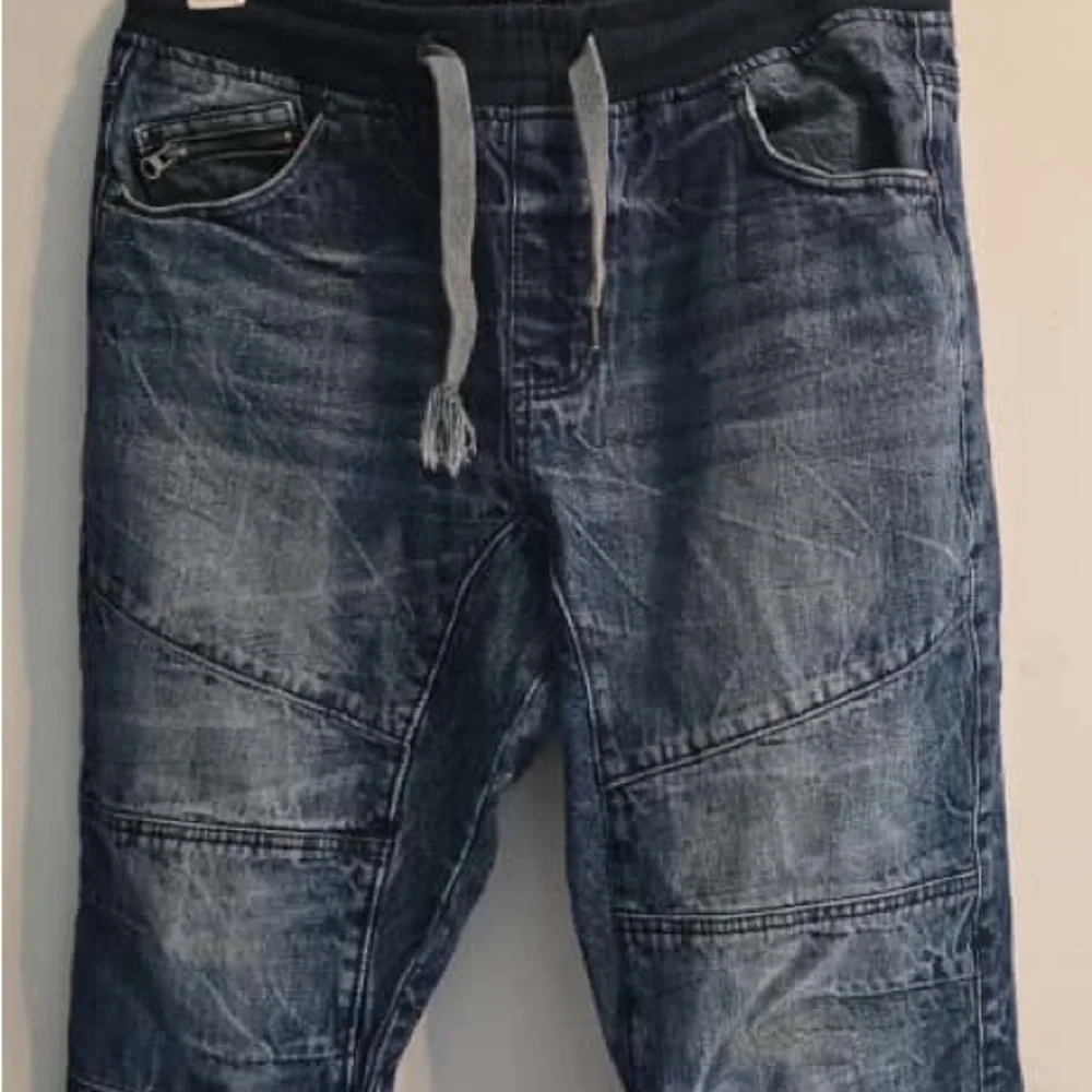 Men's Stylish Indigo Denim Jogger Pants